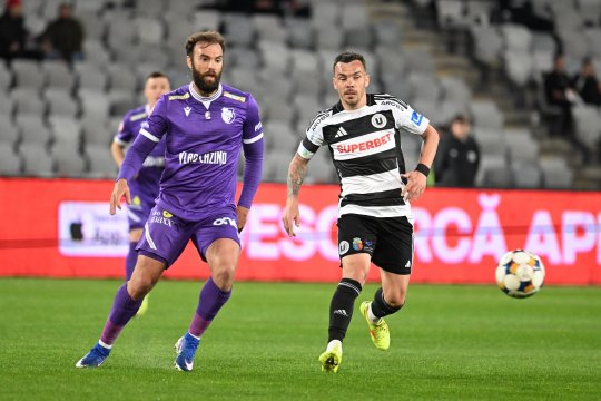 U Cluj - FC Argeș 1-0! ”Șepcile roșii” au marcat în prelungiri și au revenit pe locul 1 în SuperLiga
