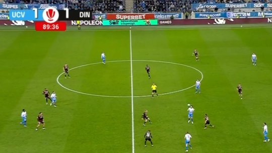 Scandal uriaș în Bănie! Verdictul lui Marius Avram la faza în care cei de la Dinamo au cerut ofsaid. Ce arată reluările