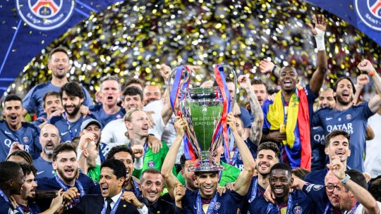 Imagini fabuloase de la decernarea trofeului UCL! PSG rămâne regina Europei și intră într-un club select: doar 8 cluburi au mai reușit această performanță