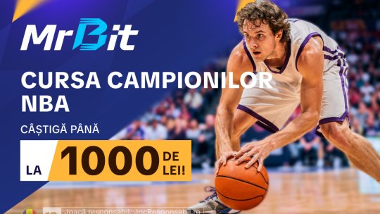 Favoriții NBA și promoția MrBit cu pariu gratuit de până la 1000 lei (P)