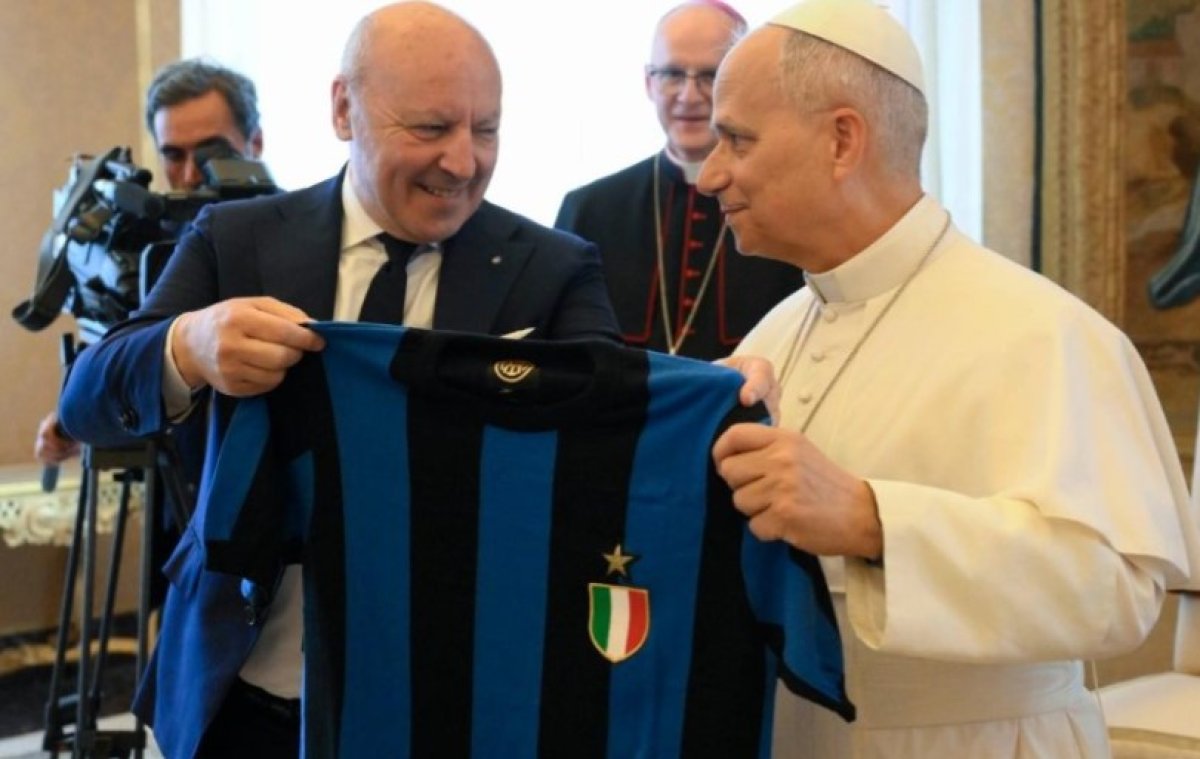 Beppe Marotta, alături de pontif