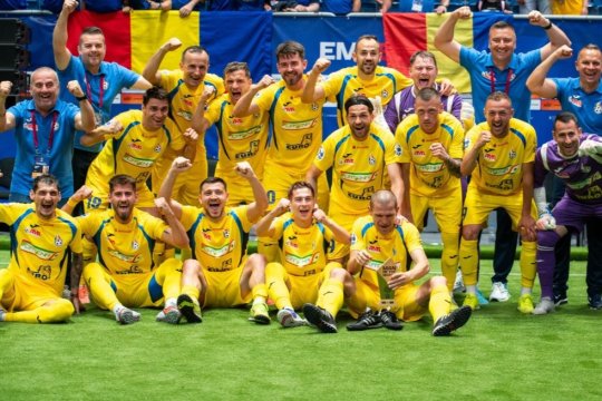 România a spulberat-o pe Austria și s-a calificat în sferturile Europeanului de Minifotbal