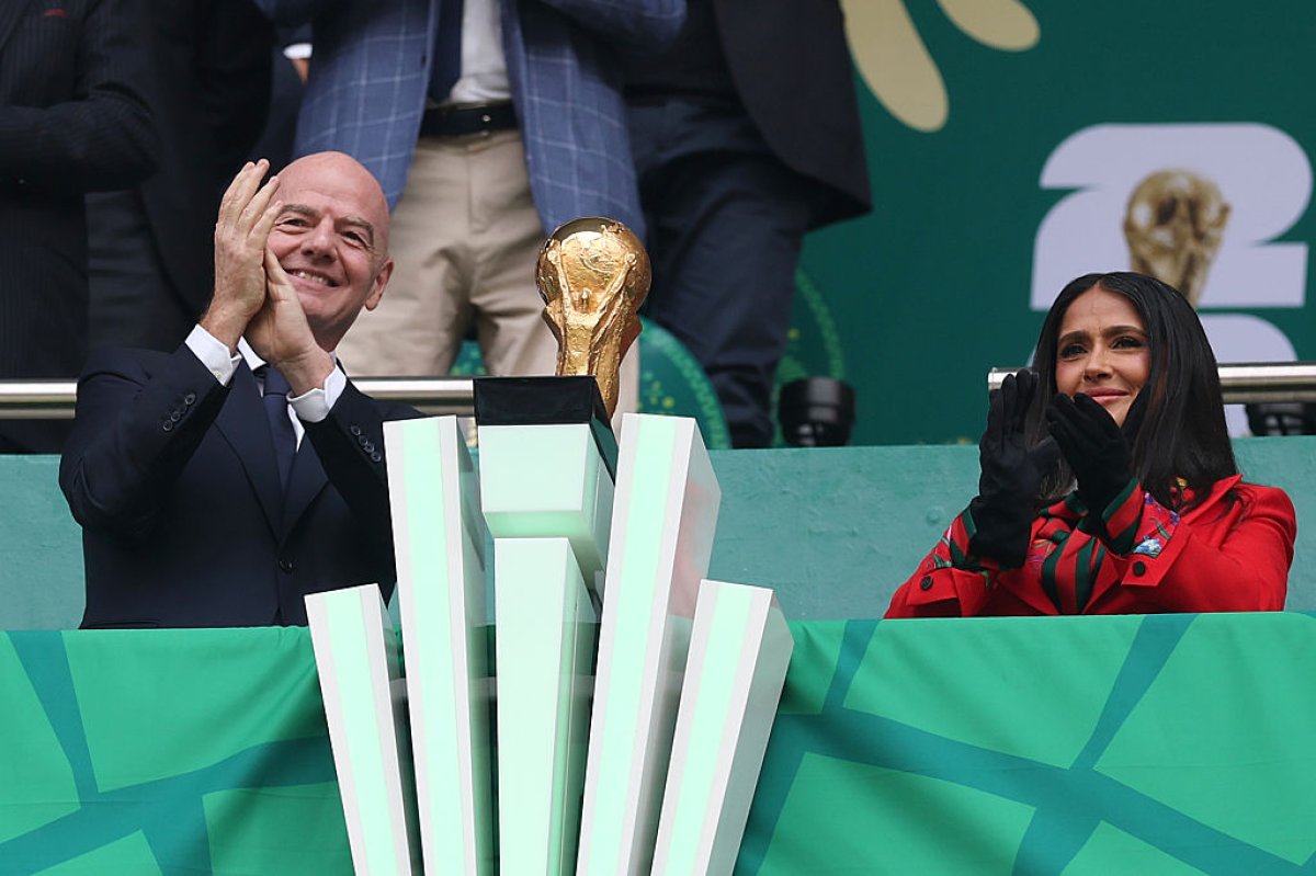 Salma Hayek și Gianni Infantino