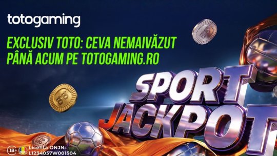 Toto Exclusive: Sport Jackpot – Ceva nemaivăzut până acum pe Totogaming.ro (P)