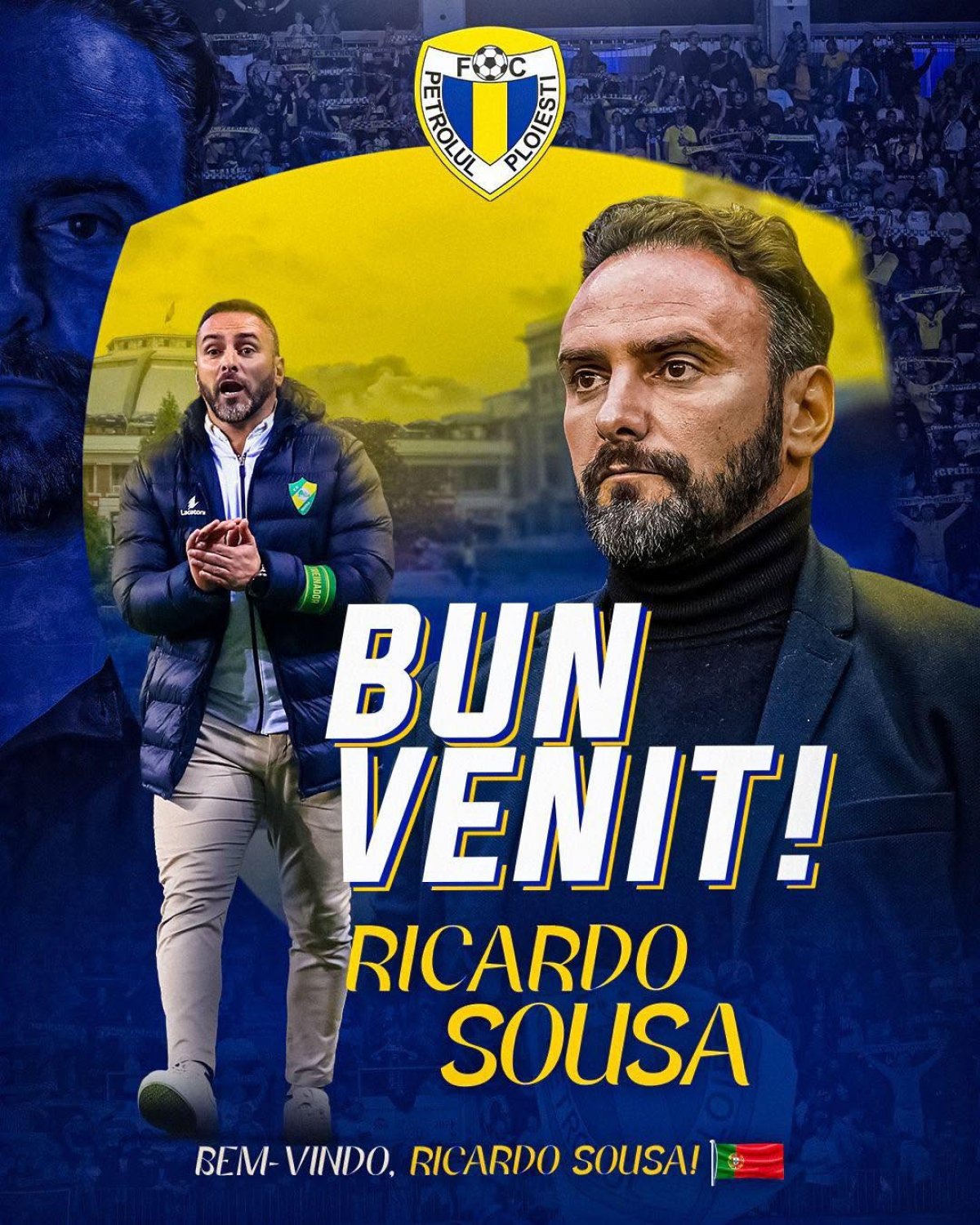 Ricardo Sousa (47 de ani) și-a adus un staff întreg din Portugalia: doi secunzi, Tiago Alexander Martins Galhardo Ferreira și Andre Pereira de Matos, dar și un video-analist, Nuno Simao Gomes Da Costa