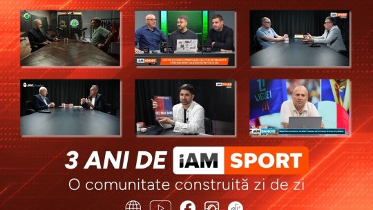 iAMsport.ro împlinește 3 ani. De la un proiect digital curajos la unul dintre cele mai vizibile branduri media din sportul românesc