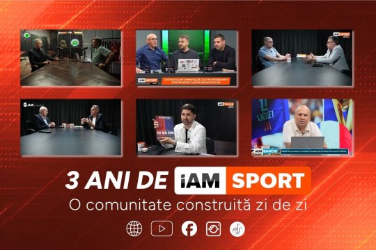 iAMsport.ro împlinește 3 ani. De la un proiect digital curajos la unul dintre cele mai vizibile branduri media din sportul românesc