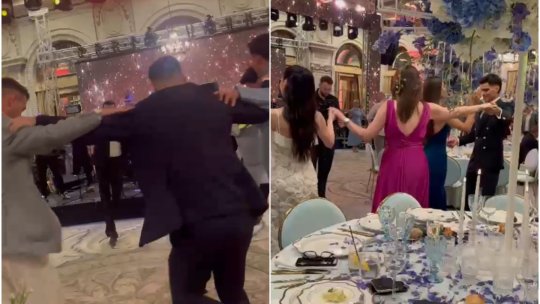 Imagini spectaculoase de la tăierea moțului lui Giorgios Hagi: Ianis, Coman și Drăguș au dansat hora, Elena Tănase a atras toate privirile!