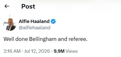 Postarea lui Alfie Haaland
