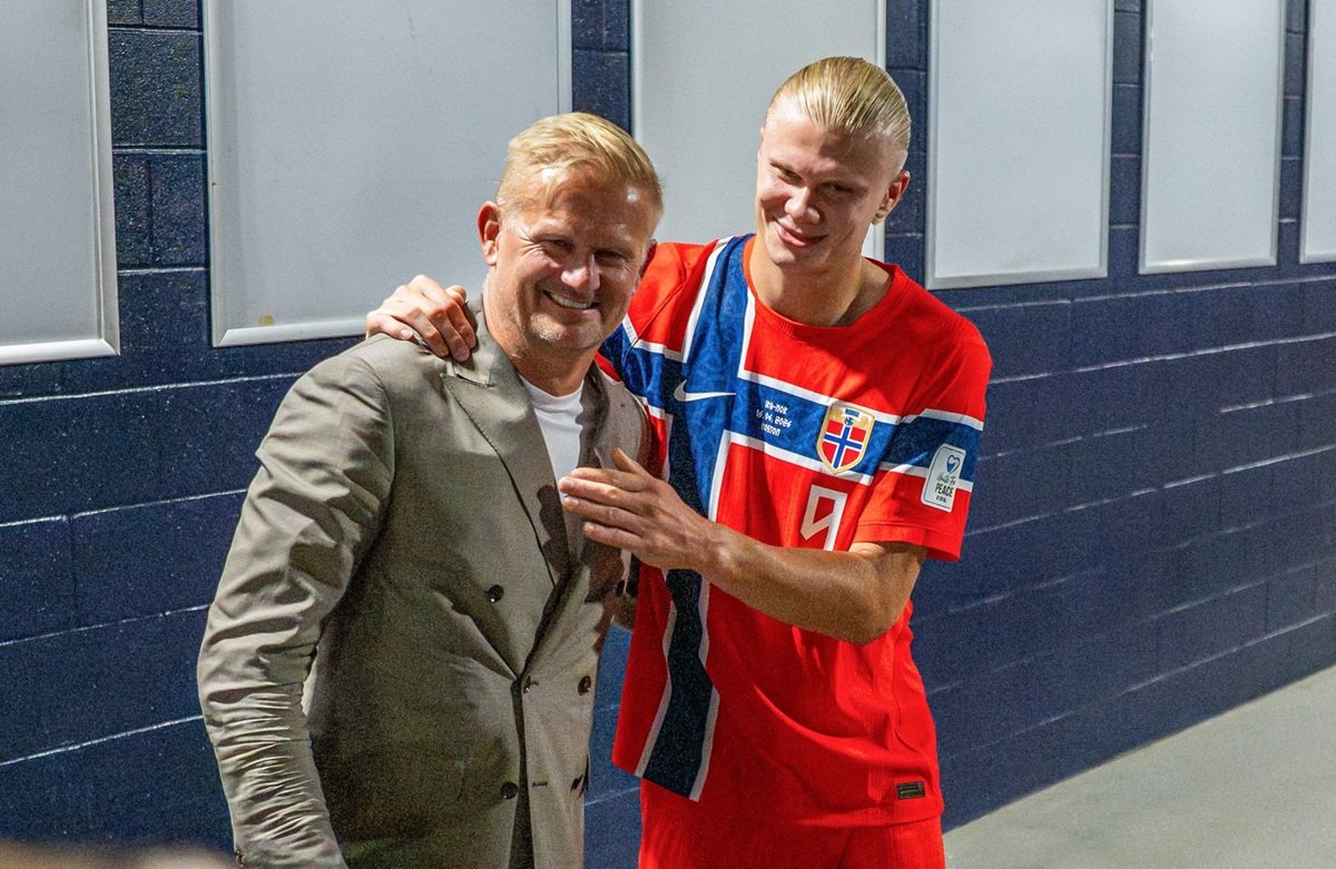 Alfie Haaland și fiul său, Erlig