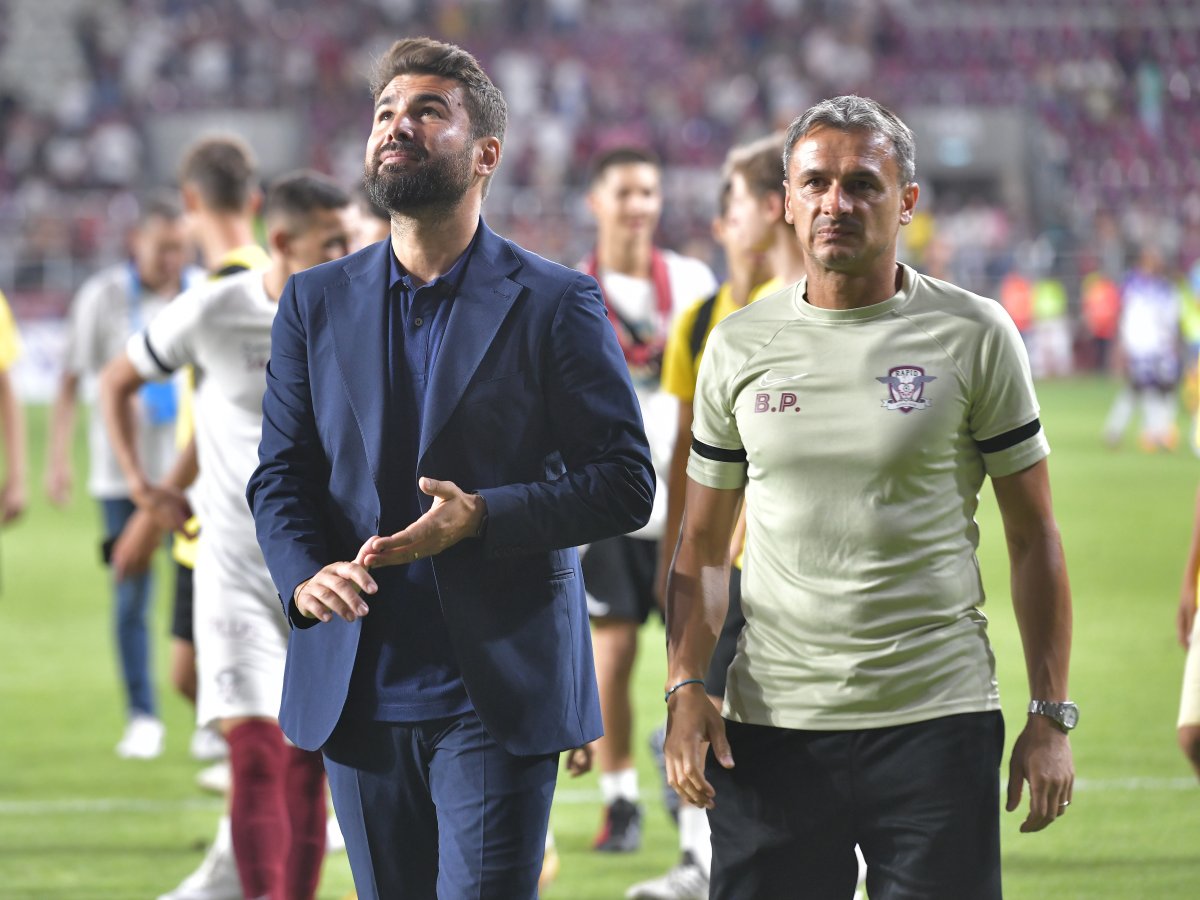Bogdan Pătrașcu (dreapta) a fost secundul lui Adrian Mutu la Rapid