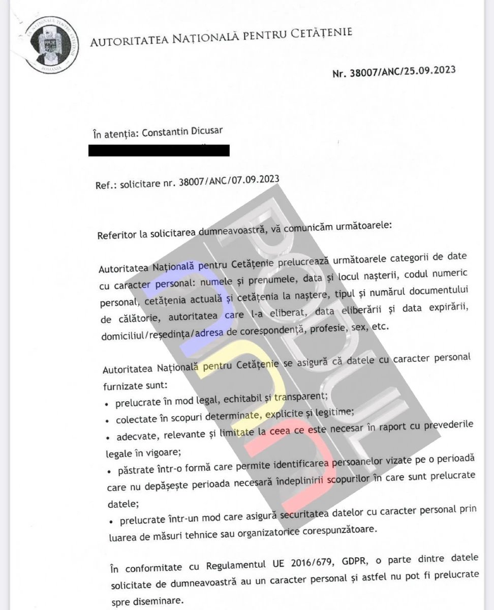 În 2023, Autoritatea Națională pentru Cetățenie a confirmat pentru podul.ro că există o cerere pentru cetățenia română depusă de Anatoli Timoșciuk