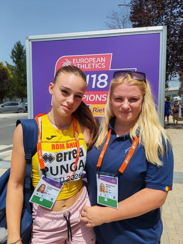 La doar 15 ani, Carolina-Andreea Pungă a terminat pe locul 5 în finala probei de 100 metri la Europenele U18
