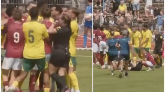 Arbitră comoționată la partida Metz-Fortuna Sittard! A intervenit într-o altercație, dar a fost pusă la pământ