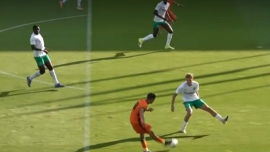 Fază controversată la Auda - FCSB! Golul lui Bîrligea a fost anulat, dar VAR-ul nu a putut interveni