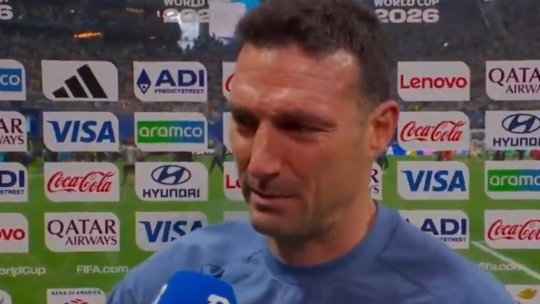 Scaloni a izbucnit în plâns la flash-interviu: ”Îmi prezint scuze!”. Messi: ”Un meci nebun!”