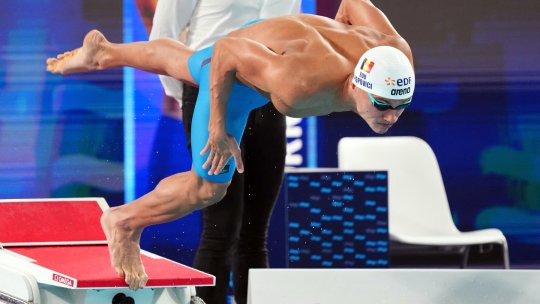 David Popovici, calificat cu cel mai bun timp în finala probei de 100 m liber la Europene!