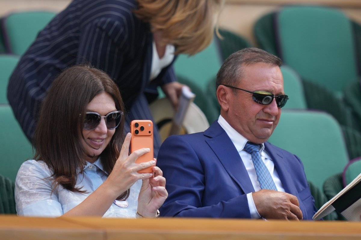 Simona Halep și Dorin Mateiu la Wimbledon