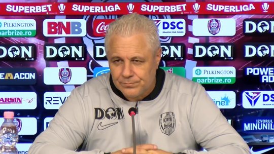 Șumudică, prima conferință după revenirea la CFR: ”Dacă ne vom gândi doar la bani, retrogradăm sezonul ăsta! Credeți că mie mi-au dat vreun ban, e sacoșa plină?”