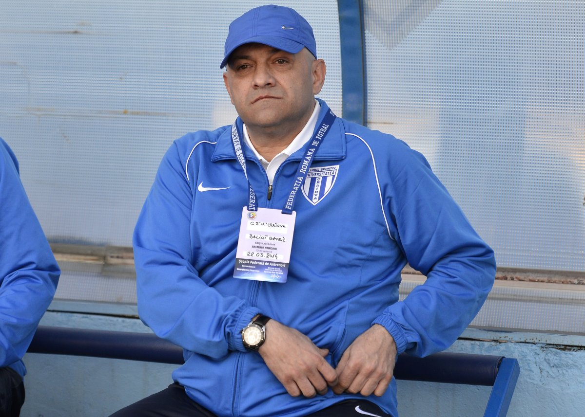 Gabi Balint este antrenorul care a promovat-o pe Universitatea Craiova în Liga 1