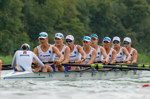 România, aur și record mondial la Campionatele Mondiale de canotaj! Victorie spectaculoasă la Amsterdam pentru echipajul de 8+1 feminin