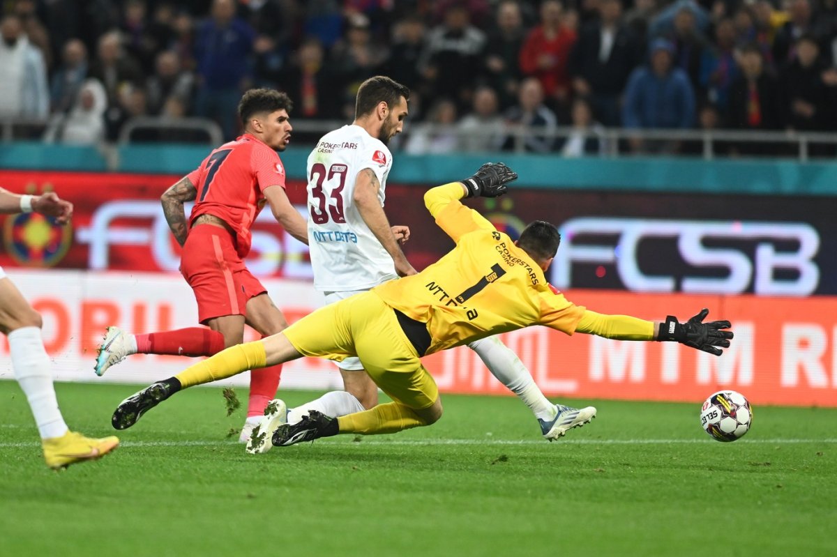 Simone Scuffet a jucat în 49 de meciuri pentru CFR Cluj
