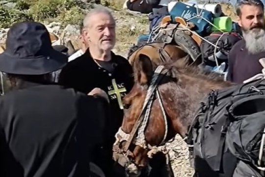 A văzut imaginile cu Gigi Becali la Athos și și-a făcut cruce în direct: ”Îl imită pe Mânuitorul, Doamne iartă-mă!”