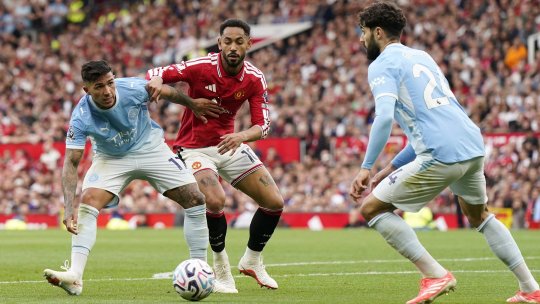 Manchester City, victorie uriașă în derby! A învins-o pe Manchester United în inferioritate din minutul 23