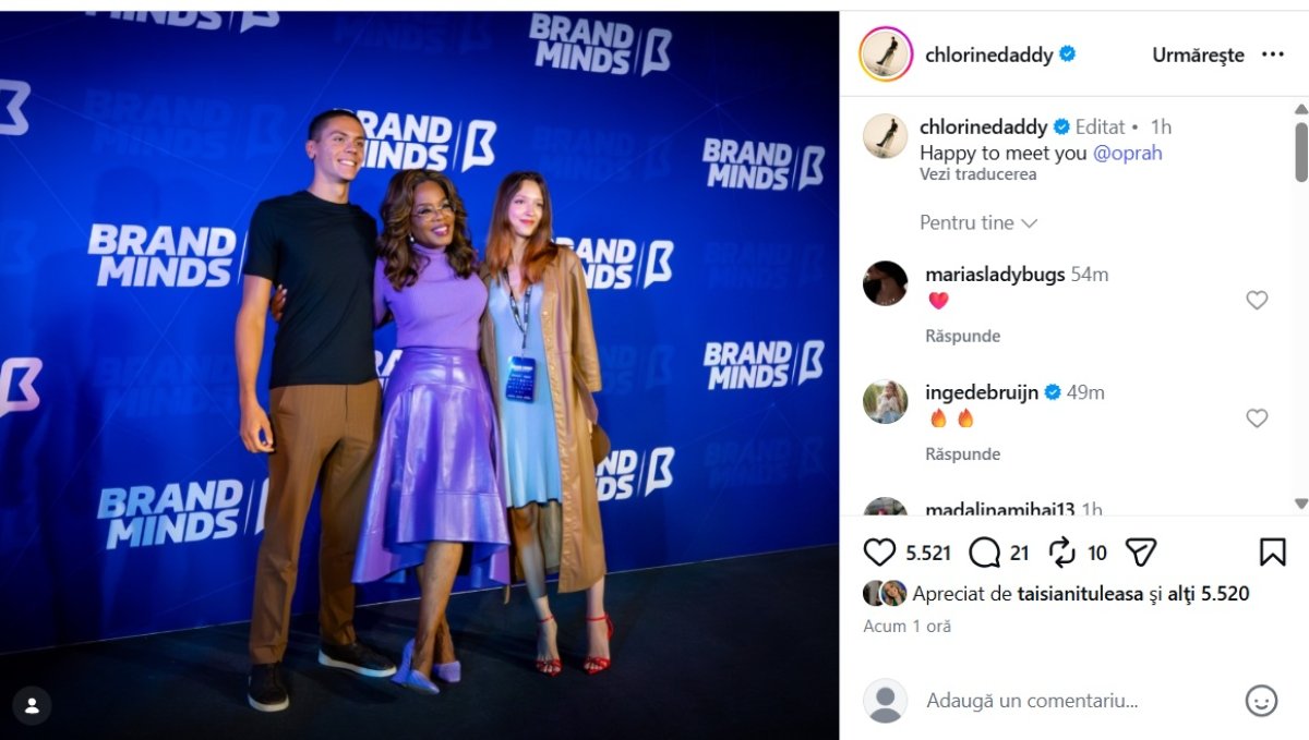 David Popovici s-a întâlnit cu Oprah