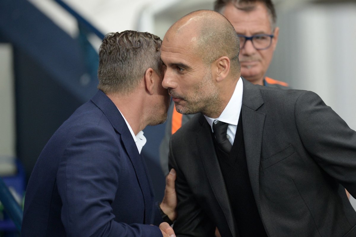 Laurențiu Reghecampf și Pep Guardiola
