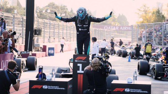 George Russell a câștigat în Baku după un Grand Prix pe care l-a dominat autoritar