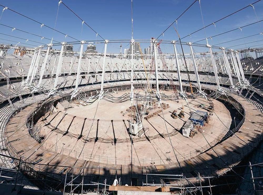 Lucrările la Nou Mestalla au fost reluate de mai bine de un an