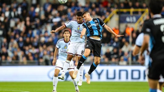 AEK Atena - LASK Linz 1-0, Brugge - Aston Villa 1-2, pe iAMsport.ro. Răzvan Marin, eurogol din lovitură liberă! Urmează Real - Inter și Porto - City, de la 22:00
