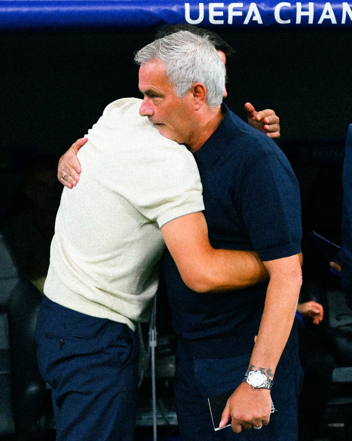 Cristi Chivu și Jose Mourinho