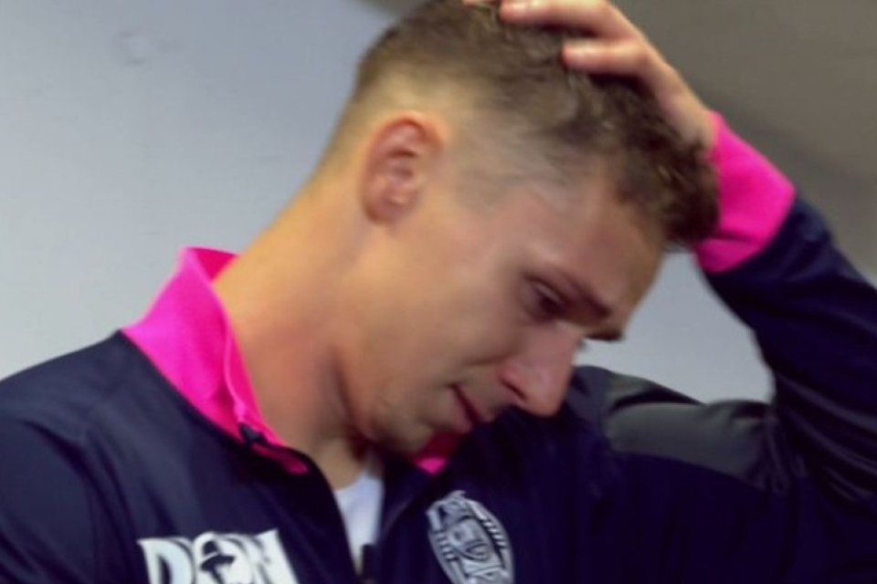 Louis Munteanu a plecat în lacrimi de la flash-interviu după eșecul dureros cu Dinamo