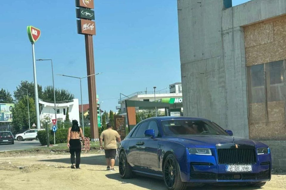 Apariție șocantă a lui Gigi Becali, pe șantierul din Pipera. Patronul FCSB a venit cu Rollsul, la bustul gol