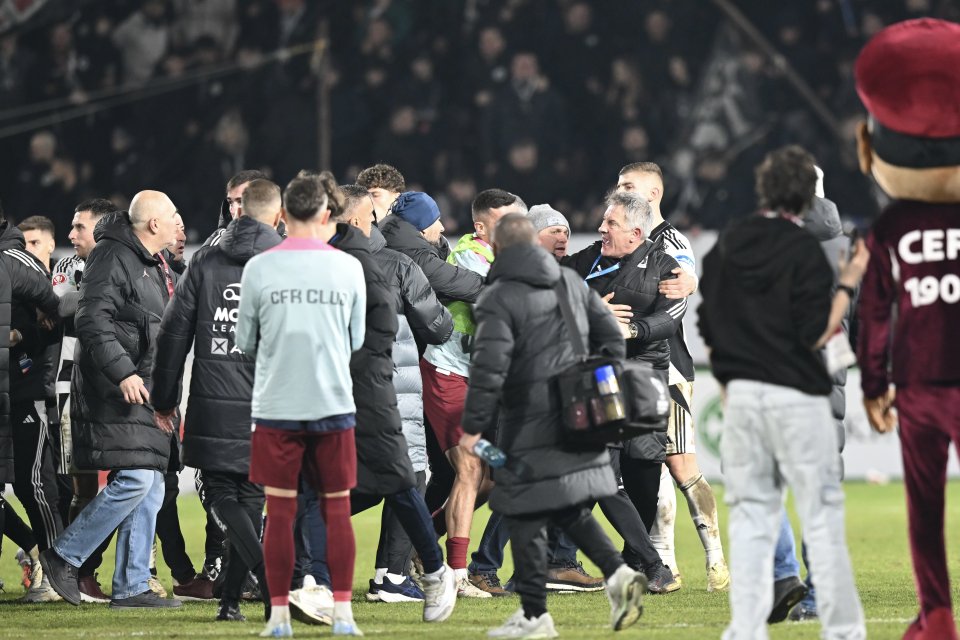 Ce a scris arbitrul în raport după scenele șocante dintre Cristiano Bergodi și Andrei Cordea