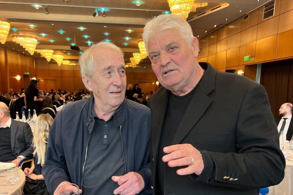 Întâlnire după 37 de ani! Valentin Ceaușescu și Ioan Andone, față în față la parastasul lui Mircea Lucescu