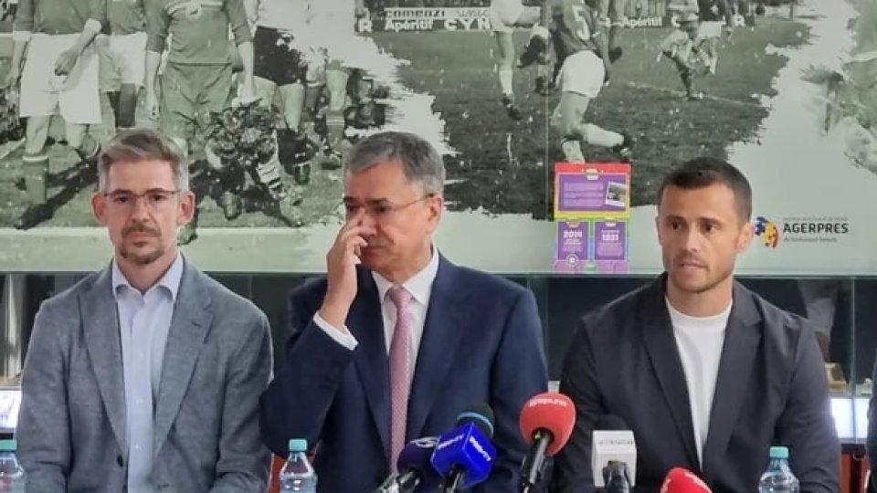 Eugen Voicu și Andrei Nicolescu, doi dintre acționarii lui Dinamo