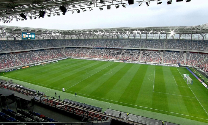 Stadionul Ghencea, la un meci jucat de CSA Steaua în liga secundă