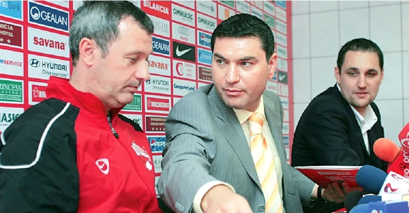Cristi Borcea și Mircea Rednic, pe vremea când cei doi colaborau la Dinamo