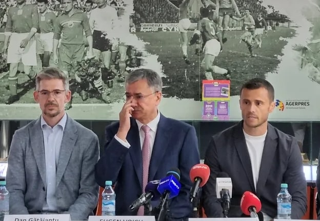 Acționarii clubului Dinamo, Andrei Nicolescu, Eugen Voicu și Dan Gătăianțu