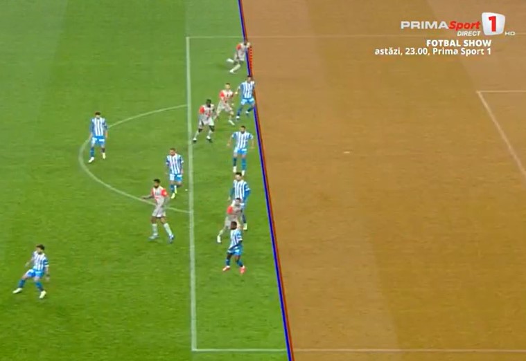 Faza din minutul 90+5 al derby-ului din Bănie