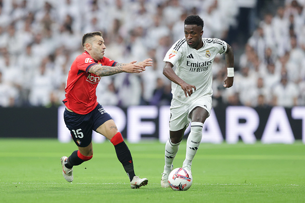 Vinicius Jr, cel care a marcat trei goluri împotriva Osasuna