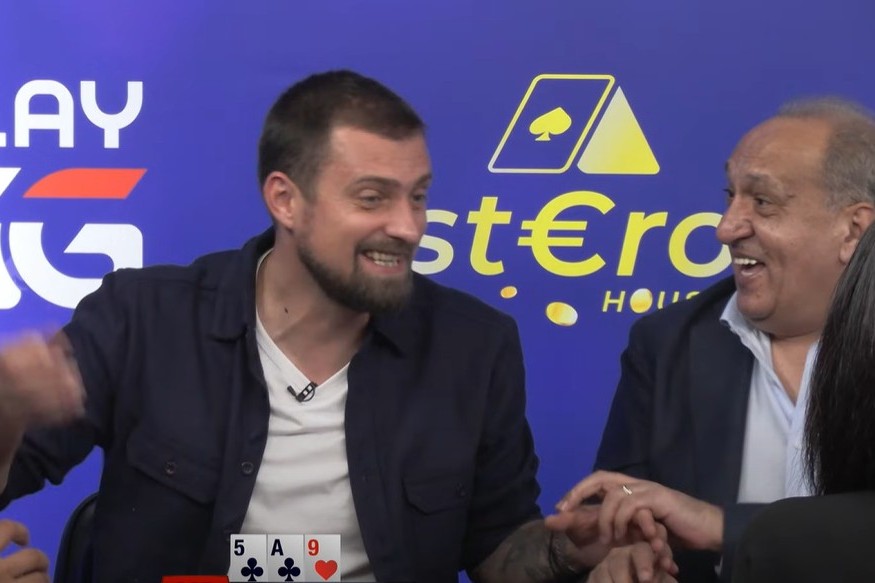 Gabi Tamaș, la turneul de poker din București