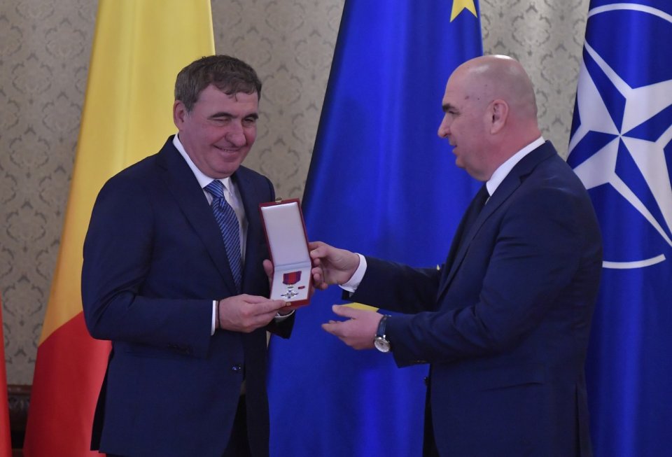 Gheorghe Hagi a fost decorat cu 'Steaua României'